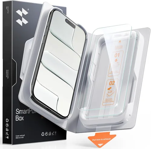 Vista 22 de SMARTDEVIL Paquete de 2 protectores de pantalla de privacidad de vidrio templado para iPhone 14 Pro, protección inastillable de grado militar