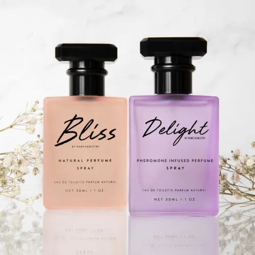 Vista 6 de RawChemistry Bliss and Delight - Un set de regalo de perfume con infusión de feromonas
