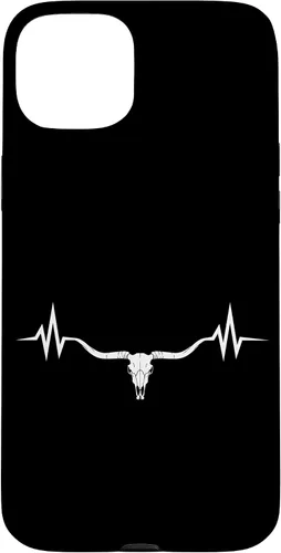 Vista 9 de Vintage Texas Longhorn Rancher Heartbeat Pulse Cattle Farmer Case for iPhone 17