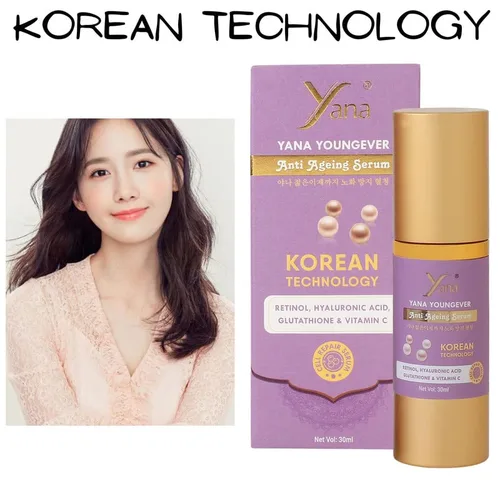 Vista 4 de Yana Korean Technology - Suero de ácido hialurónico para la cara con vitamina C, retinol, suero facial hidratante para piel seca, sin fragancia