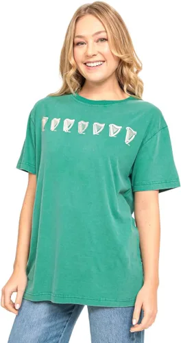 Vista 2 de Guinness Evolution of The Harp Beer Mens Distressed Tshirt Gaelic Tees for Men and Women Verde
