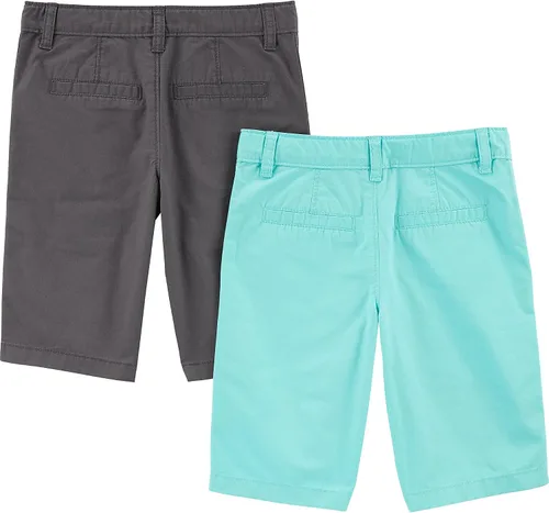 Vista 2 de Simple Joys by Carter's Pantalones cortos planos para niños, paquete de 2