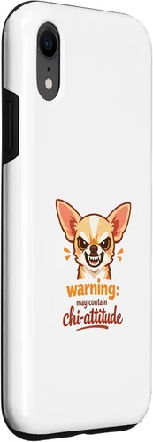 Vista 3 de Chihuahua Attitude Warning - Carcasa para iPhone XR