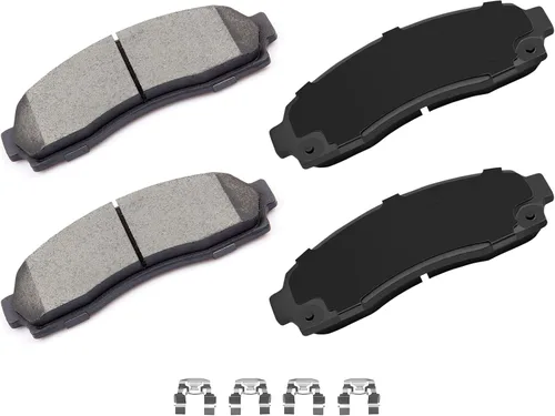 Vista 26 de Cciyu D627 Kit de 4 piezas de pastillas de freno cerámicas traseras 1994-2004 para Ford Mustang