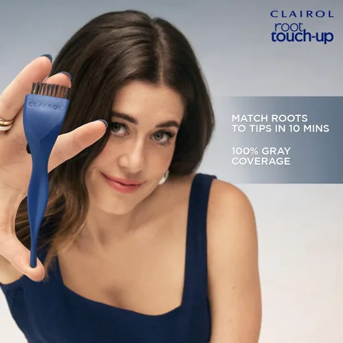Vista 9 de Clairol Root Touch-Up de Nice'n Easy Tinte Permanente para el Cabello, 10 Rubio Extra Claro, Paquete de 1