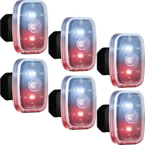 Vista 10 de Mudder Luces de Correr para Corredores Lámparas LED de Seguridad Recargables USB con Clip Estroboscópico Lámparas Traseras de Bicicleta con 5 Modos
