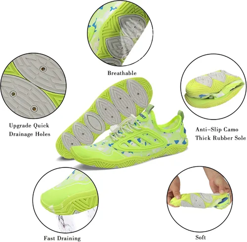 Vista 6 de JointlyCreating - Zapatos de agua para hombres y mujeres, atléticos, para el aire libre, de secado rápido, zapatos para playa, piscina, yoga