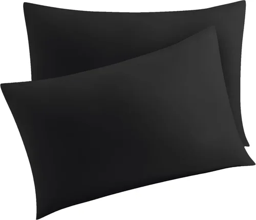 Vista 103 de Juego de 2 fundas de almohada 100% de algodón egipcio, fundas de almohada refrescantes de 400 hilos, fundas de almohada suaves y transpirables
