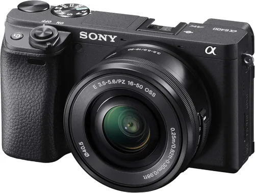 Vista 3 de Sony a6400 - Paquete de cámara sin espejo con lente de 16-50 mm, tarjeta de memoria de 64 GB, suite de edición de fotos y videos, bolsa para cámara