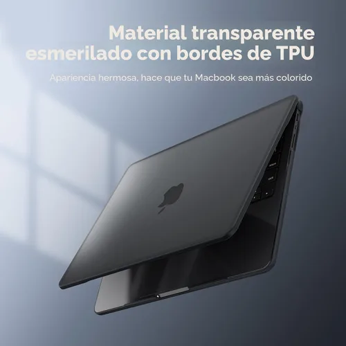 Vista 8 de BlueSwan - Funda antigrietas para MacBook Pro de 14 pulgadas M5-M1 Pro/Max 2026-2021 Anti-Scratch Protective Hard Shell Case, Soft TPU Bumper
