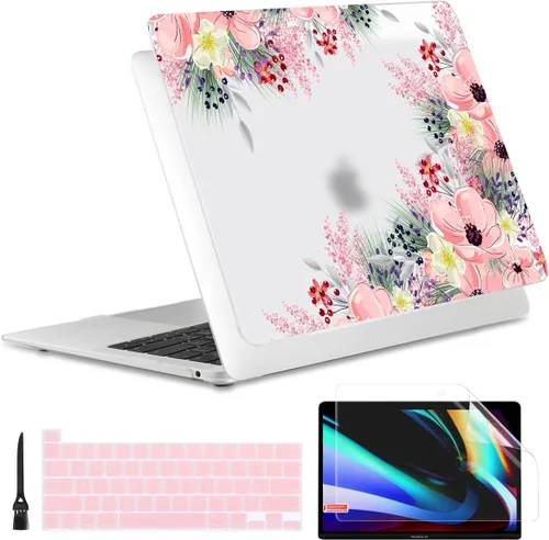 Vista 18 de Batianda Funda diseñada para el nuevo MacBook Pro M2 de 13 pulgadas, modelo A2338, versión 2022, carcasa protectora rígida ultrafina, antisucia