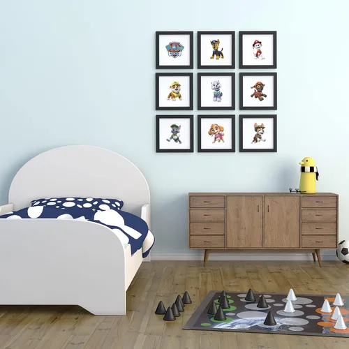 Vista 8 de Trends International Gallery Pops Nickelodeon PAW Patrol - Póster de pared de escombros de 12 x 12 pulgadas, versión enmarcada en negro Versión