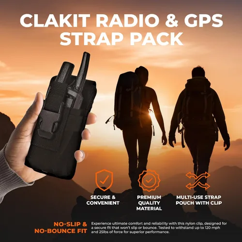 Vista 2 de StrapPack - Bolsa de clip para radio y GPS, accesorio de mochila para cazadores, socorristas, seguridad pública, excursionistas y viajeros