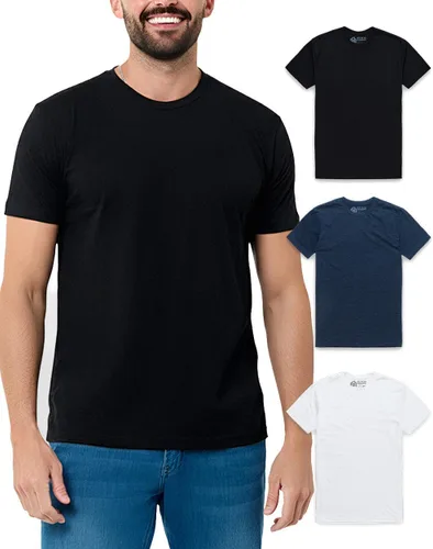 Vista 43 de Camisetas casuales de algodón suave con cuello redondo y ajuste atlético