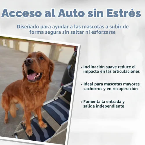 Vista 4 de TRIXIE Escalones plegables de aluminio para mascotas para perros de hasta 165 libras ajustables de 19.5 a 27.5 pulgadas