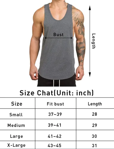 Vista 6 de Rexcyril Camiseta sin mangas de entrenamiento para hombre