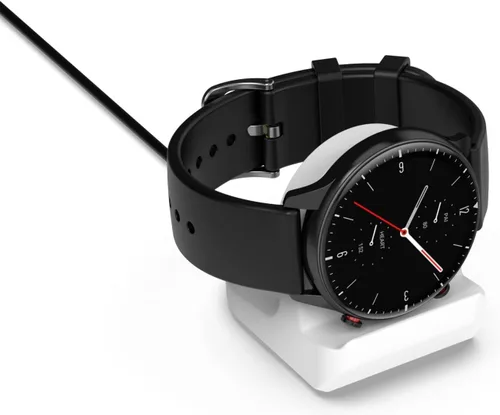 Vista 5 de for AMAZFIT GTR 3 Smartwatch Silicone Charging Bracket Black