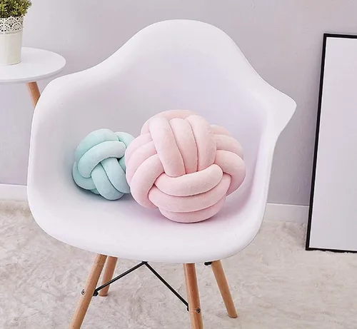 Vista 3 de Cyprinus Carpio Elastic Vevet - Almohada de 2 hebras hecha a mano con nudo Safa, cojín de suelo, resistente a las arrugas, bola de almohada