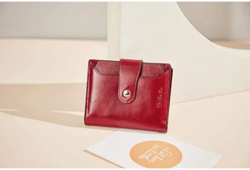 Vista 7 de BOSTANTEN - Bolsos de piel para mujer con cierre de cremallera color rojo