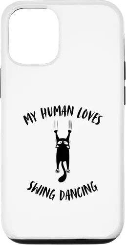 Vista 26 de My Human Loves Swing Dancing - Cat Parent Hobby Lover Case for iPhone 16