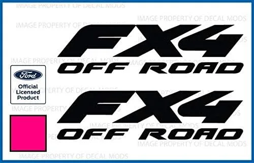 Vista 7 de FX4 Offroad - Adhesivos troquelados para Ford F250 F350 Super Duty (1997-2010), juego de 2 unidades, color negro brillante