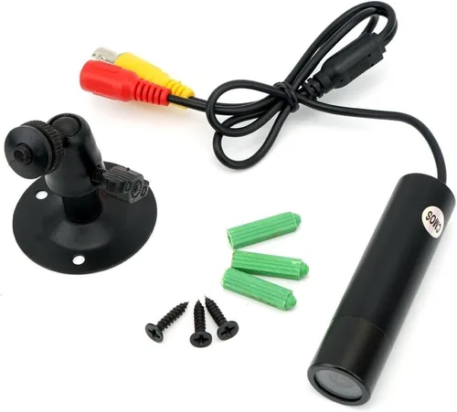 Vista 2 de Vanxse® Minicámara de seguridad CCTV 1/3 CCD 1000TVL HD 3.6mm con soporte de bala para interiores
