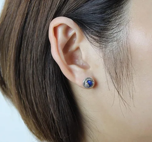 Vista 4 de COSUMOSU - Aretes de plata de ley 925 con forma de serpiente y dragón, 1 pieza para hombres y mujeres