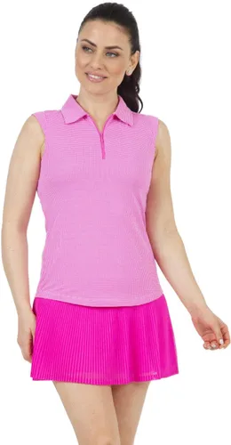 Vista 2 de IBKUL Athleisure Wear - Polo sin mangas con protección solar UPF50+ Icefil Cooling Tech Mini Check - 14754