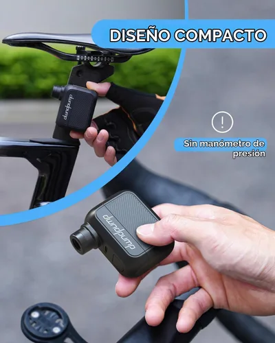Vista 3 de dwndpump Mini bomba de neumáticos para bicicleta, portátil eléctrica máxima de 100 PSI inflado rápido