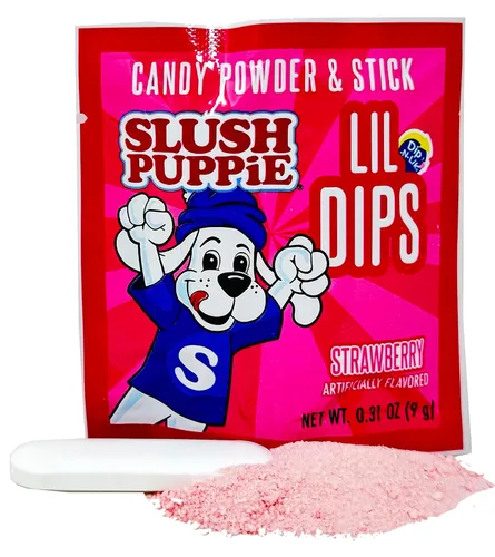 Vista 2 de Slush Puppie Lil Dips - Palitos de inmersión a granel con caramelo en polvo, paquete variado de 36