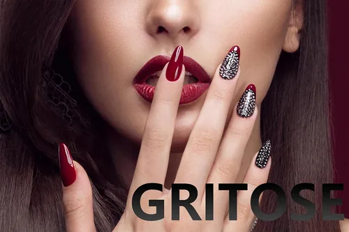 Vista 7 de Uñas postizas a presión de Halloween, uñas postizas de almendra, cobertura completa, uñas postizas rojas con diseños de gotas de sangre, punta 14
