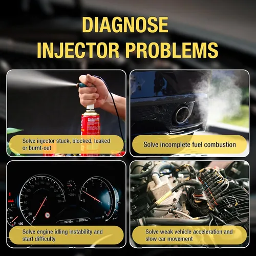 Vista 3 de All-sun comprobador para inyector de combustible, auto diagnóstico, 4 modos de pluse 12 V
