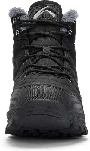 Vista 3 de UPSOLO Men's Winter Warm Snow Work Boots Negro/X