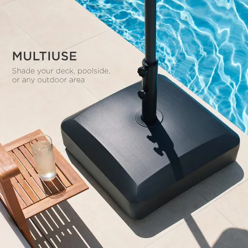 Vista 5 de Best Choice Products Base de Sombrilla Móvil Rellenable de Capacidad de 123 lb, Soporte de Mercado de Servicio Pesado para Patio, Terraza, Junto a