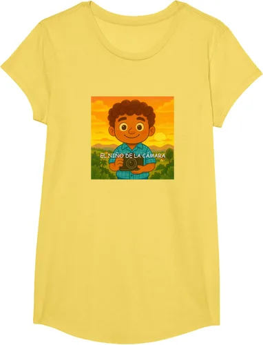Vista 40 de Camiseta El Niño de la Cámara – Diseño Oficial del Cuento Ilustrado