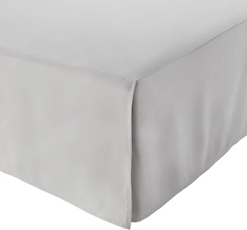 Vista 30 de Amazon Basics Falda de cama plisada ligera, individual, blanco brillante, sólido, (paquete de 8)