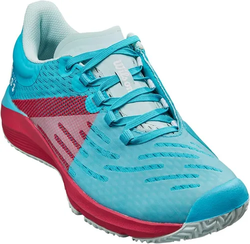 Vista 2 de WILSON Juniors KAOS 3.0 Tennis Shoes Scuba Blue and Love Potion