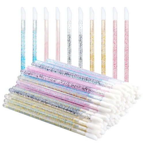 Vista 11 de G2PLUS 100 aplicadores de brillo de labios, cepillos de labios desechables, aplicadores de brillo de labios, aplicadores de brillo de labios