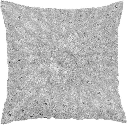 Vista 17 de Lightnpro - Funda de almohada hecha a mano con cuentas doradas, 12 x 12 pulgadas, elegante funda de cojín decorativo de acento para sofá, sillón