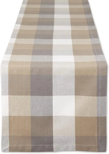 Vista 18 de DII Tri-Color Check Collection - Juego de servilletas 100% algodón, 20 x 20 pulgadas, color negro, 6 piezas
