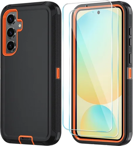 Vista 38 de ONOLA Funda para teléfono Samsung Galaxy S24 FE con protector de pantalla HD, funda para teléfono de servicio pesado resistente a golpes y caídas