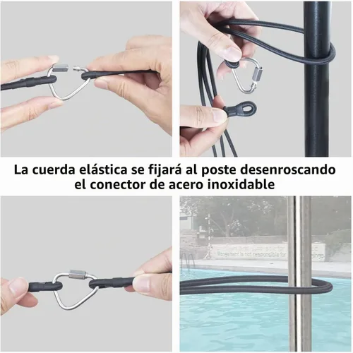 Vista 3 de Swim Resistance Belt - Swim Tether & Training Leash