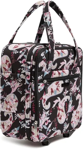 Vista 2 de Vera Bradley Bolsa de trabajo con ruedas Softside para mujer, Paisley Botáni