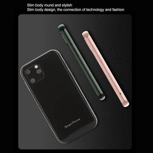 Vista 2 de Cuifati XS11 Mini teléfono móvil, 2.5 pulgadas teléfono celular 1GB 8GB Quad Core para Android teléfono inteligente para estudiantes (negro)