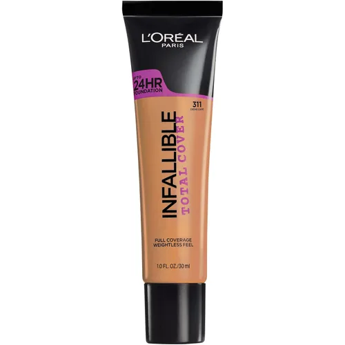 Vista 7 de L'Oreal Paris cosméticos base infalible de cubierta total, Beige Caramelo 309 Beige Caramelo