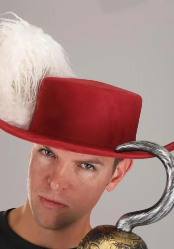 Vista 2 de Sombrero Deluxe de Capitán Garfio para Adultos Multicolor