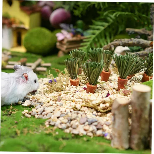 Vista 7 de 18 Pack Bunny Hamster Carrot Chew Toys for Dental Wear