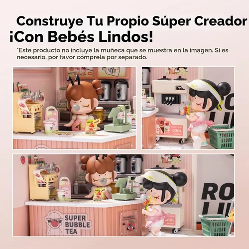 Vista 5 de Super Creator - Juego de construcción de minibloques para adultos, kit de casa de plástico en miniatura, juguetes de bloques de construcción