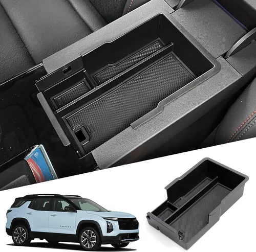 Vista 13 de SMABEE Bandeja organizadora de consola central inferior para Chevrolet Chevy Equinox 2025 2026, accesorios debajo de la consola central, organizador