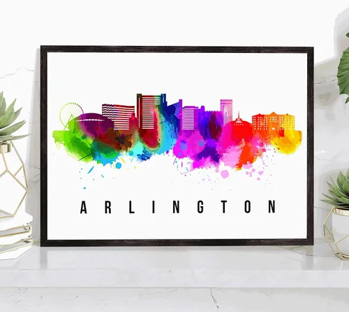 Vista 34 de Generic Póster de Albuquerque Skyline New Mexico, 12 x 18 pulgadas, perfecto para sala de estar, dormitorio, oficina